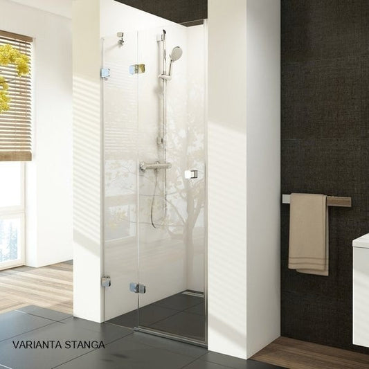 Usa dus batanta Ravak Brilliant BSD2 80xH195 cm, montaj in nisa, montaj stanga