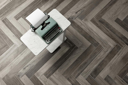 Gresie interior portelanata gri 10x70 cm, Marazzi Treverkfusion Grey