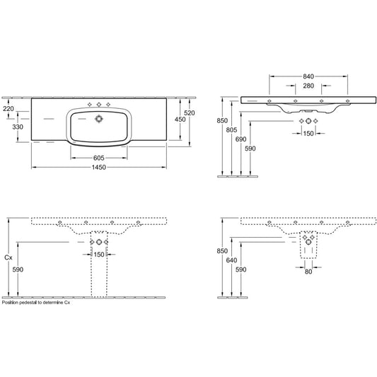 Villeroy&Boch Subway 2.0 Semipicior lavoar