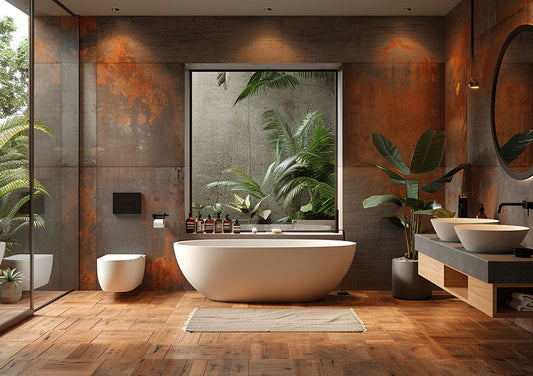 Amenajare baie cu gresie tip parchet: Recomandari