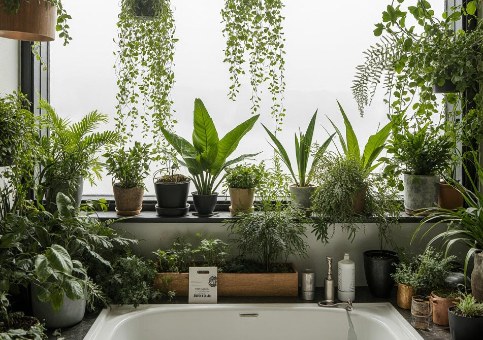 Cum sa incorporezi plante in decorul baii tale