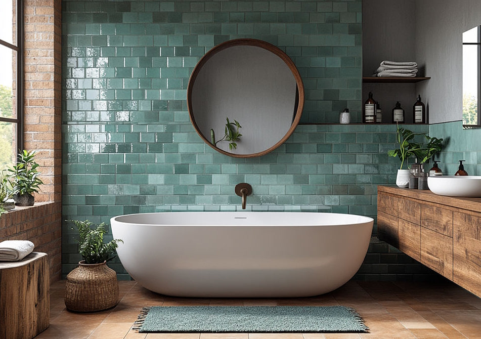 Modele faianta baie in doua culori: Idei de incercat