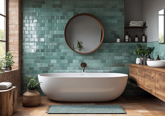 Modele faianta baie in doua culori: Idei de incercat