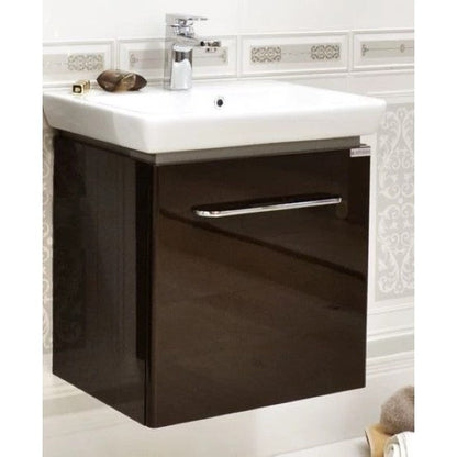 Set Promo mobilier baie (masca cu 1 sertar si lavoar) Arthema Porto 55 cm, alb lucios
