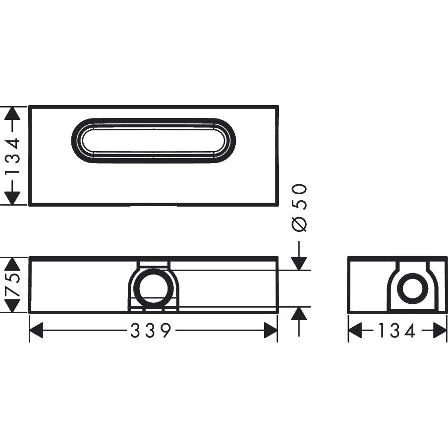 Sifon pardoseala Hansgrohe uBox H8 cm
