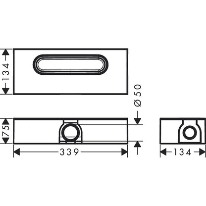 Sifon pardoseala Hansgrohe uBox H8 cm