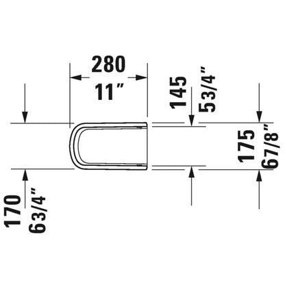 Duravit No. 1 Semipicior lavoar