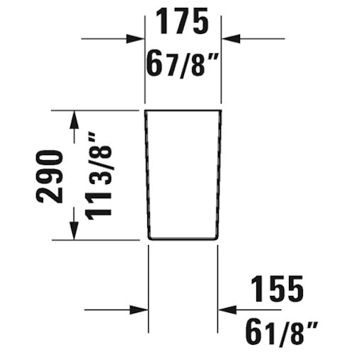 Duravit No. 1 Semipicior lavoar