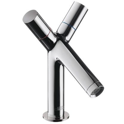 Baterie lavoar Hansgrohe Axor Starck 80, dubla comanda, cu ventil pop-up