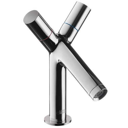 Baterie lavoar Hansgrohe Axor Starck 80, dubla comanda, cu ventil pop-up