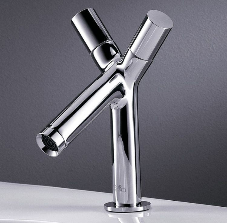 Baterie lavoar Hansgrohe Axor Starck 80, dubla comanda, cu ventil pop-up