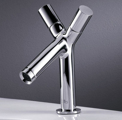 Baterie lavoar Hansgrohe Axor Starck 80, dubla comanda, cu ventil pop-up