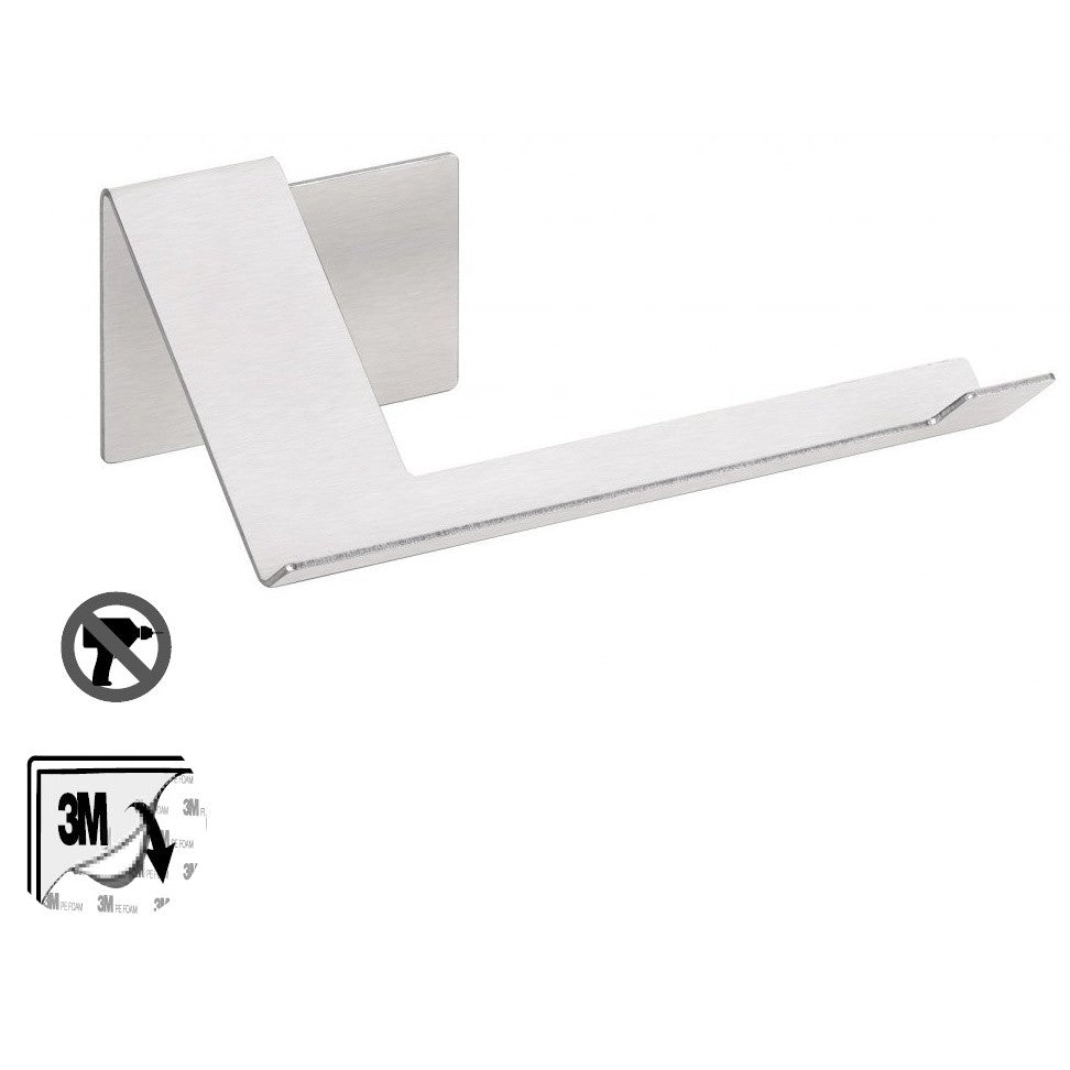 Bemeta Niva Suport hartie igienica, montaj adeziv, inox mat
