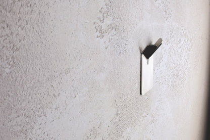 Bemeta Niva Cuier baie dublu, montaj adeziv, inox mat