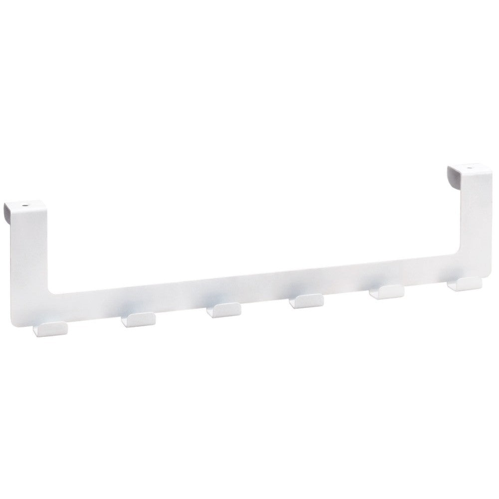 Bemeta White Cuier baie cu 6 brate, fixare pe usa, alb