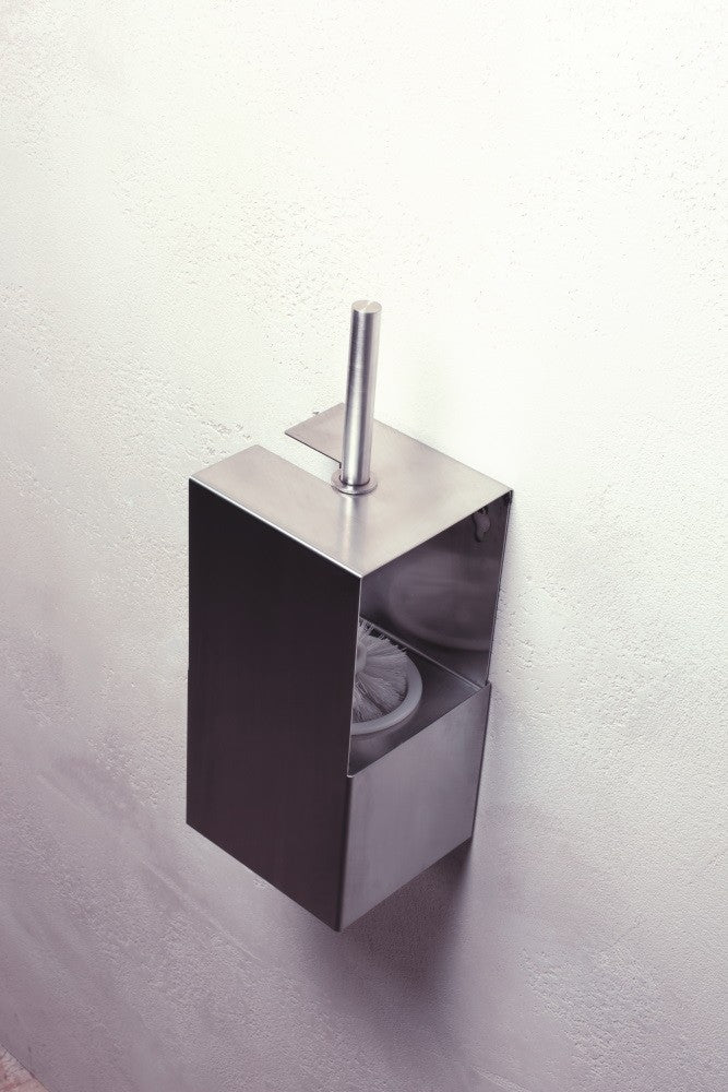 Bemeta Niva Perie WC cu suport, inox satinat