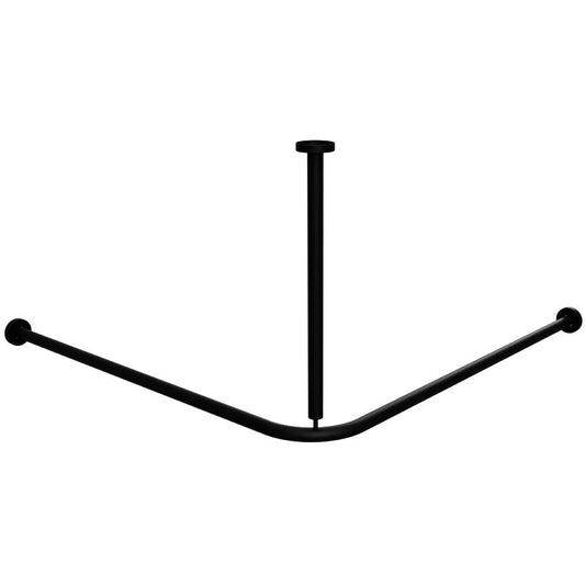 Bemeta Bara de dus 90x90 cm, negru