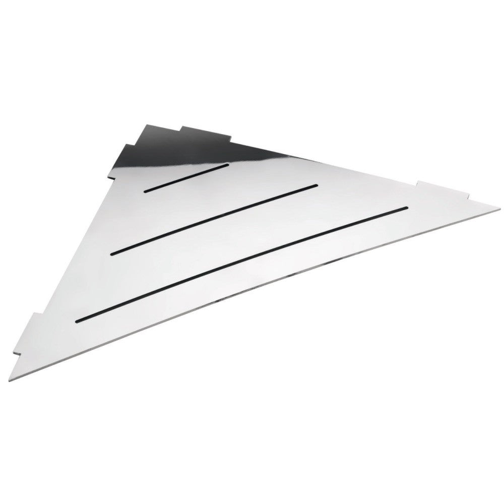 Bemeta Cytro Polita de colt triunghiulara, inox lucios