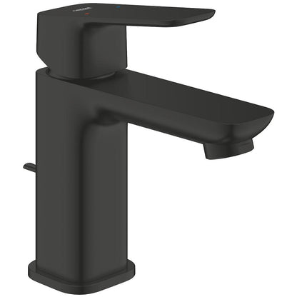 Baterie lavoar Grohe Cubeo, cu ventil pop-up, marime S, negru mat
