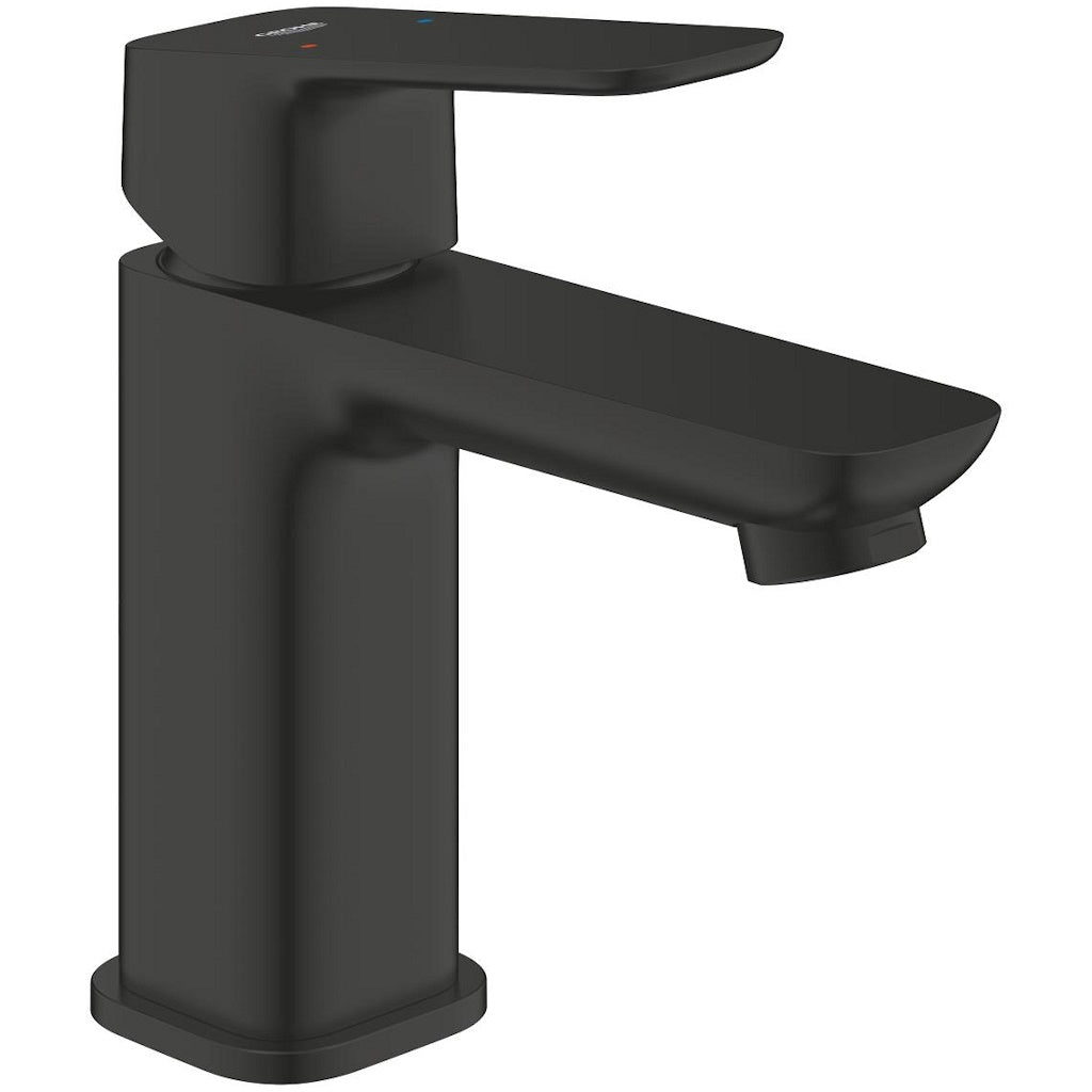 Baterie lavoar Grohe Cubeo, fara ventil, marime S, negru mat
