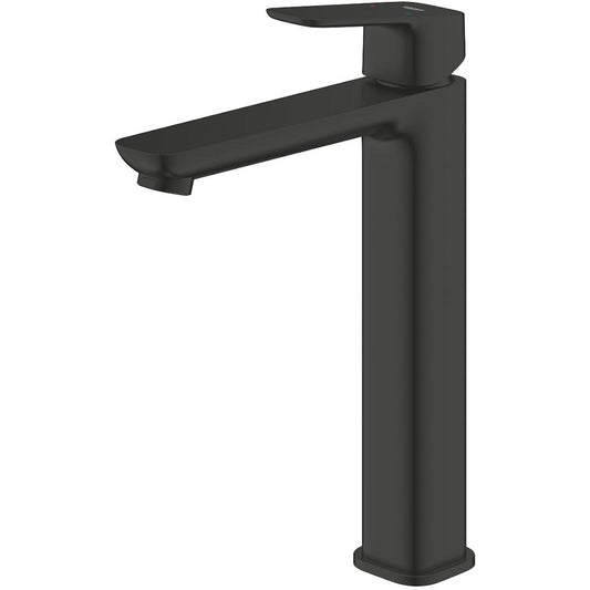 Baterie lavoar pe blat Grohe Cubeo, marime XL, negru mat