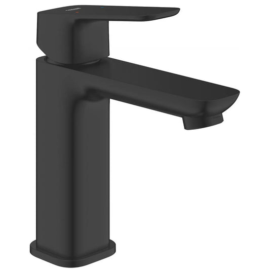 Baterie lavoar Grohe Cubeo, fara ventil pop-up, marime M, negru mat