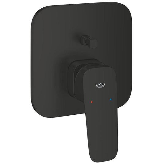 Grohe Cubeo Baterie cada dus monocomanda incastrata, negru mat