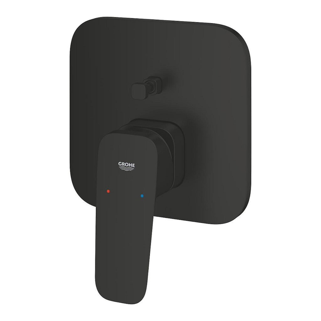 Grohe Cubeo Baterie cada dus monocomanda incastrata, negru mat