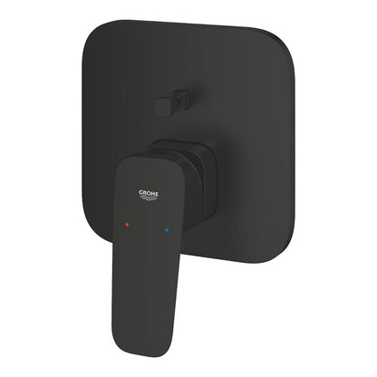Grohe Cubeo Baterie cada dus monocomanda incastrata, negru mat