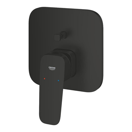 Grohe Cubeo Baterie cada dus monocomanda incastrata, negru mat