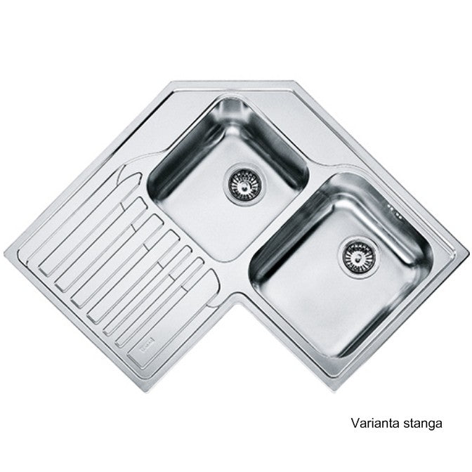 Franke Angolo STX 621-E Chiuveta bucatarie inox satinat, 83x83 cm
