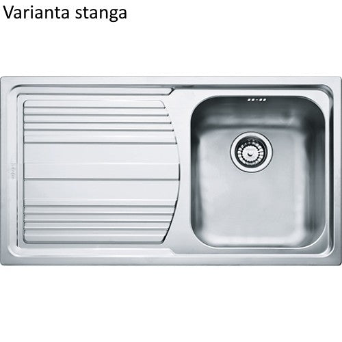 Franke Logica Line LLL 611-L Chiuveta bucatarie inox 86x50 cm, finisaj dekor