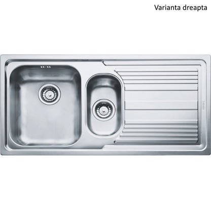 Franke Logica Line LLL 651 Chiuveta bucatarie inox 100x50 cm, finisaj dekor