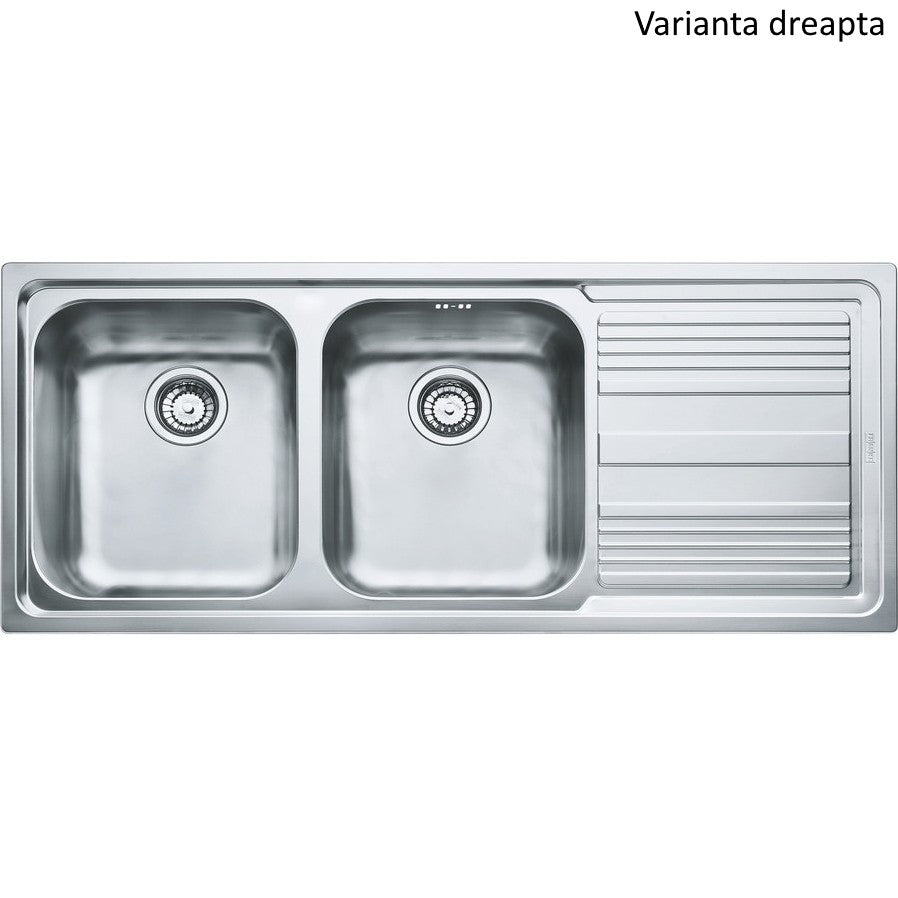 Franke Logica Line LLX 621 Chiuveta bucatarie inox 116x50 cm, finisaj lucios