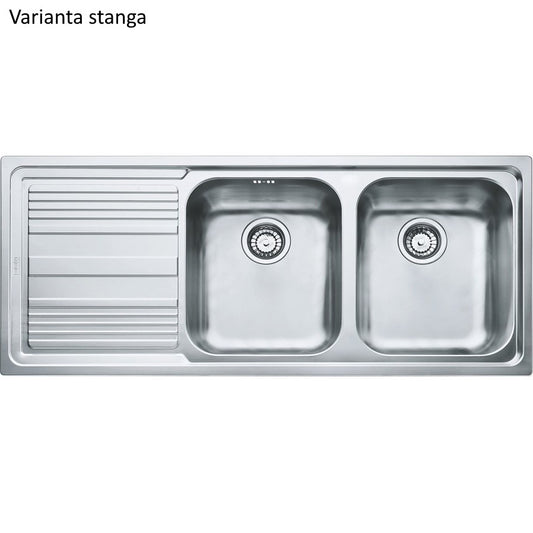 Franke Logica Line LLX 621 Chiuveta bucatarie inox 116x50 cm, finisaj lucios