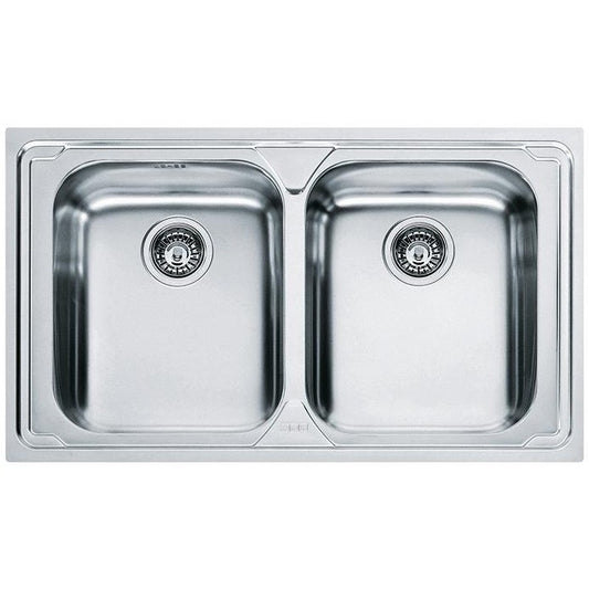 Franke Logica Line LLL 620-L Chiuveta bucatarie inox 86x50 cm, finisaj dekor