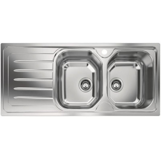 Franke Onda Line OLX/OLL 621 Chiuveta bucatarie inox 116x50 cm, picurator stanga, finisaj lucios