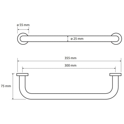 Bemeta Neo Bara sustinere, inox