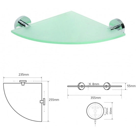 Bemeta Omega Polita de colt din sticla