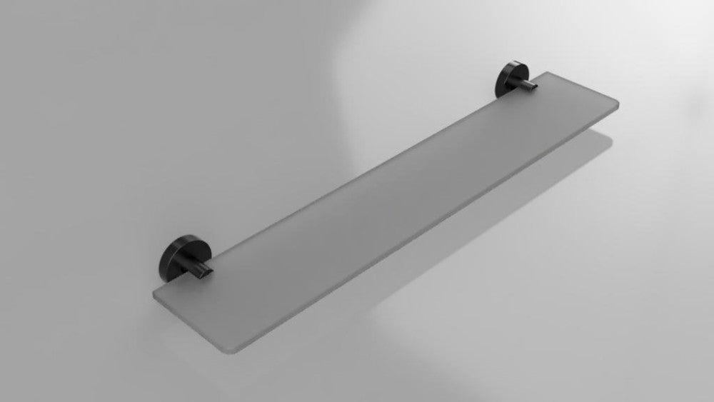 Bemeta Dark Polita din sticla 60 cm, negru