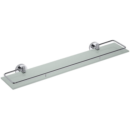 Bemeta Omega Polita din sticla cu margine metalica 60 cm