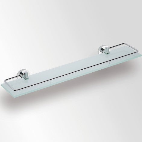 Bemeta Omega Polita din sticla cu margine metalica 60 cm