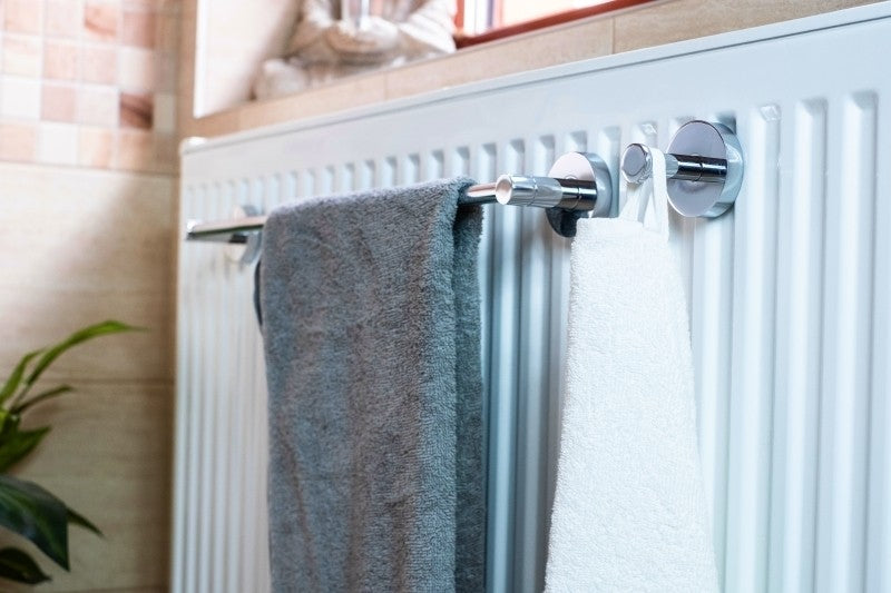 Bemeta Rawell Suport prosop baie tip bara magnetica pentru radiator, 26 cm