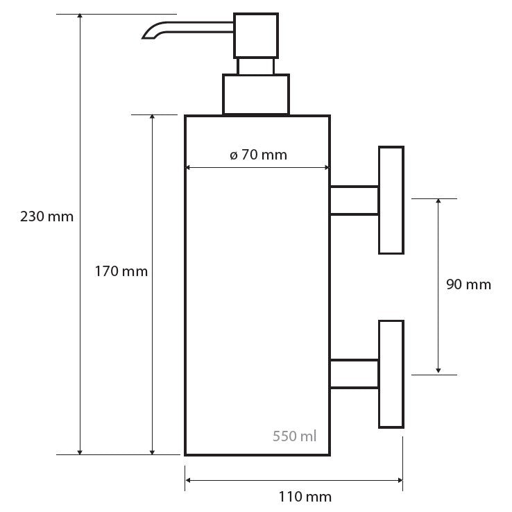 Bemeta Neo JUMBO Dozator sapun lichid, inox