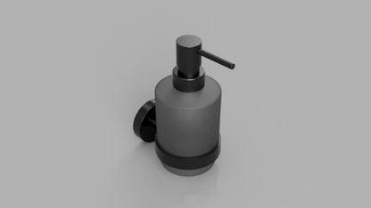 Bemeta Dark Dozator sapun lichid MINI cu suport negru