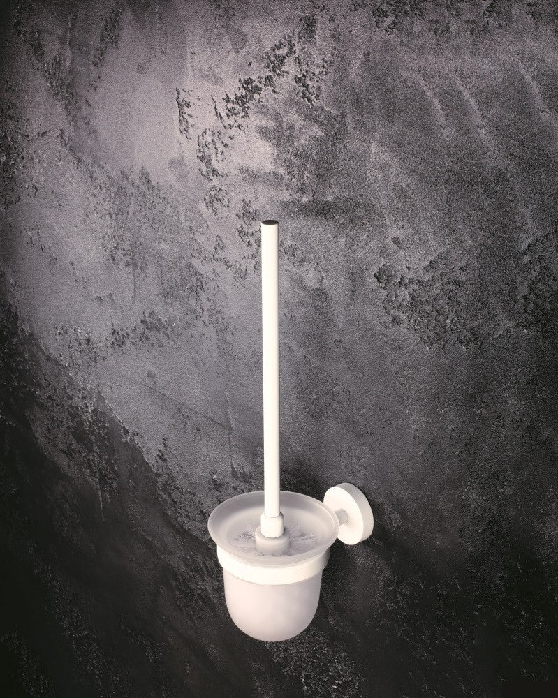 Bemeta White Perie WC cu suport din sticla, alb