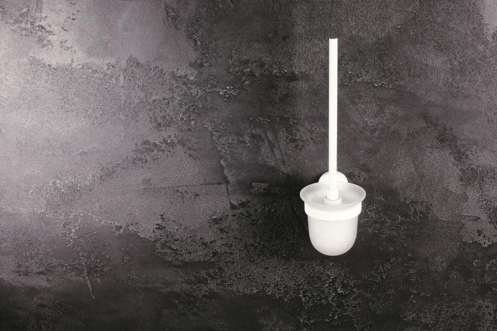 Bemeta White Perie WC cu suport din sticla, alb