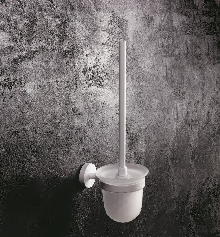 Bemeta White Perie WC cu suport din sticla, alb