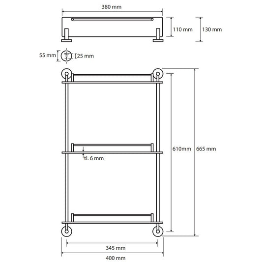 Bemeta Omega Polita din sticla tripla