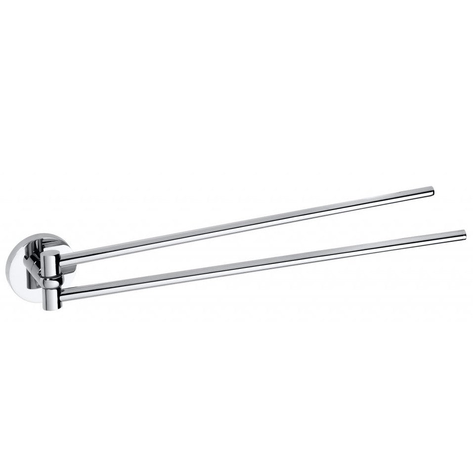Bemeta Omega Suport prosop baie tip bara dubla 42 cm, prinderi cu H4 cm